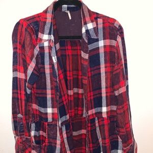 Free People Peplum Flannel